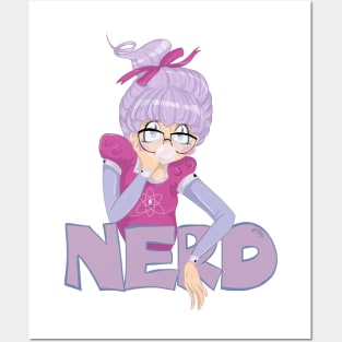 Shy Violet is a nerd Posters and Art